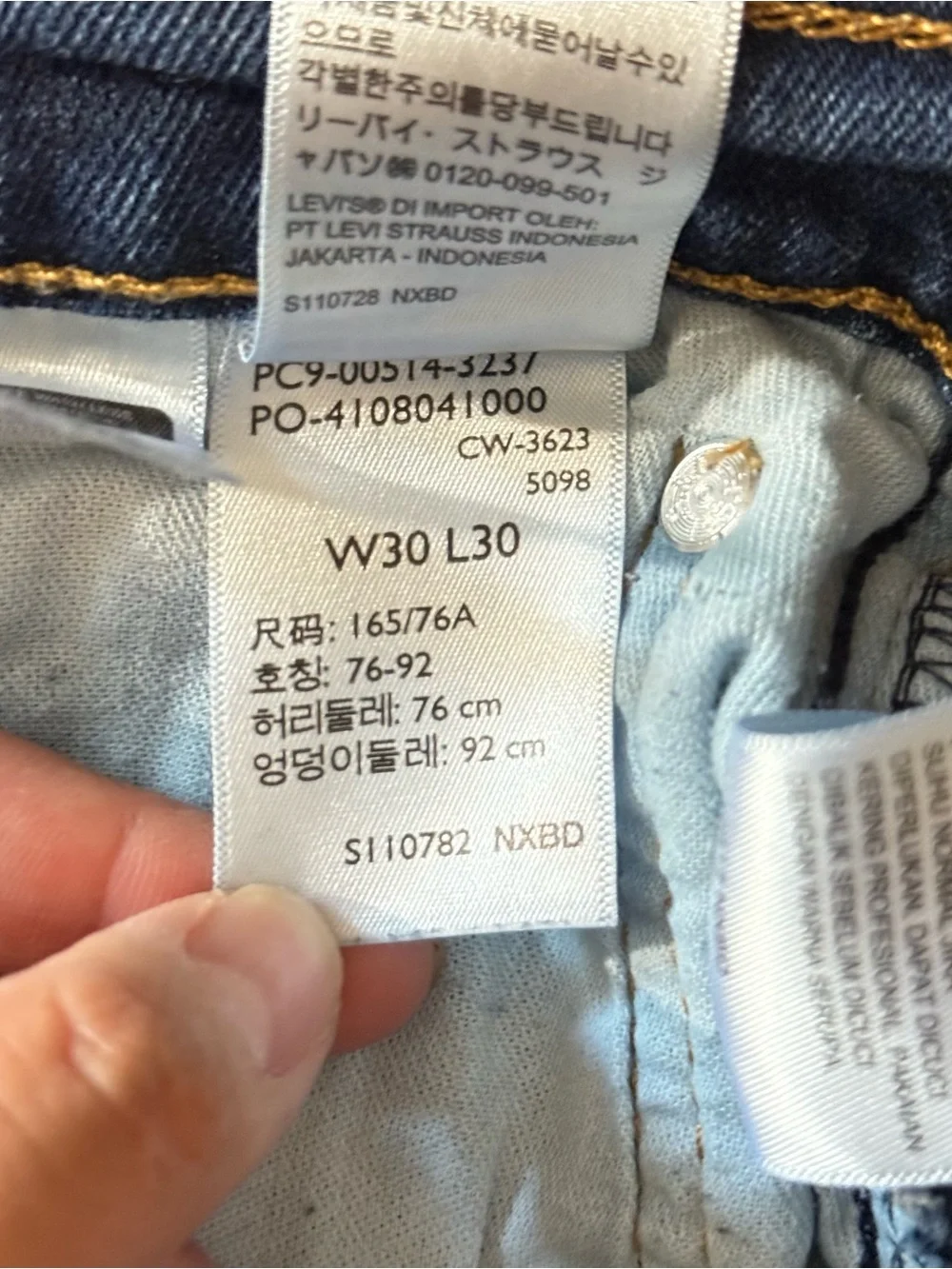 Levi’s‎ 514 Straight Fit Stretch Jeans Mens Medium Wash Denim 30x30